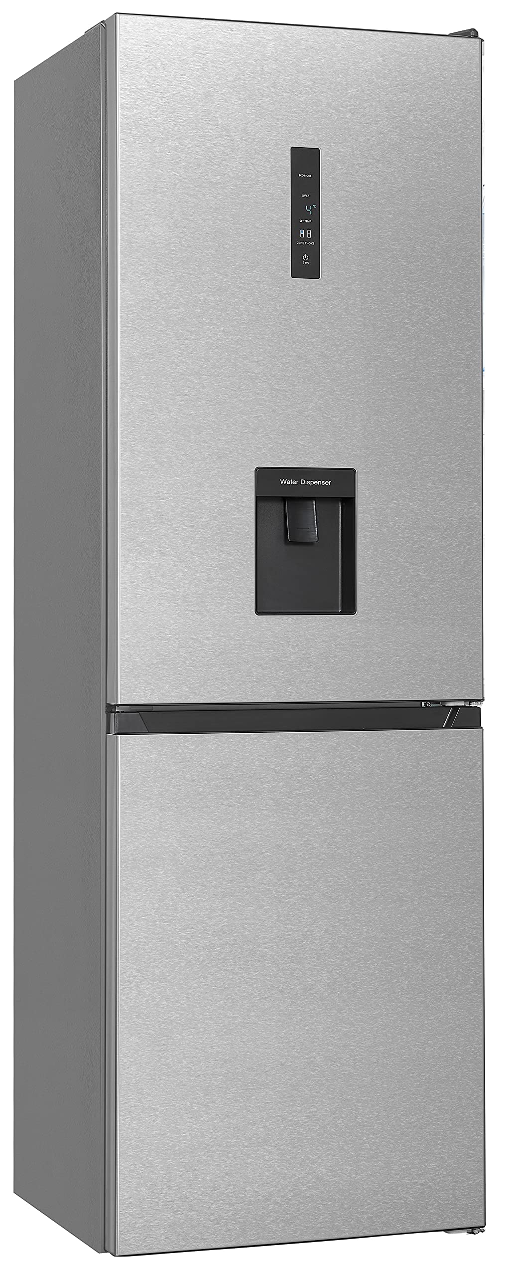 Exquisit-Frigorifico-Combi-KGC315-95-NF-WS-010E-inoxlook-TOTAL-NO-FROST-Clase-E-Control-digital-temperatura