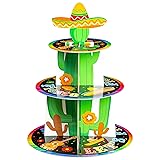 Haooryx Mexican Fiesta Party Cupcake Stand