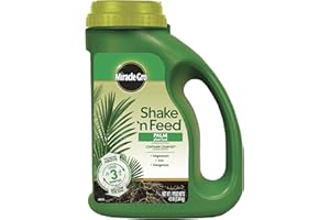 Miracle-Gro Shake 'N Feed Palm Plant Food, For Container and In-Ground Plants, Palm Trees, Cycads and Tropical Plants, 4.5 lbs.