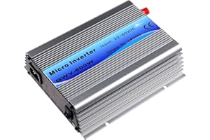 Y&H Grid Tie Inverter 600W Stackable DC30-55V PV Input AC110V MPPT Pure Sine Wave Micro Inverter fit for 30V 36V Solar Panel/36V Battery