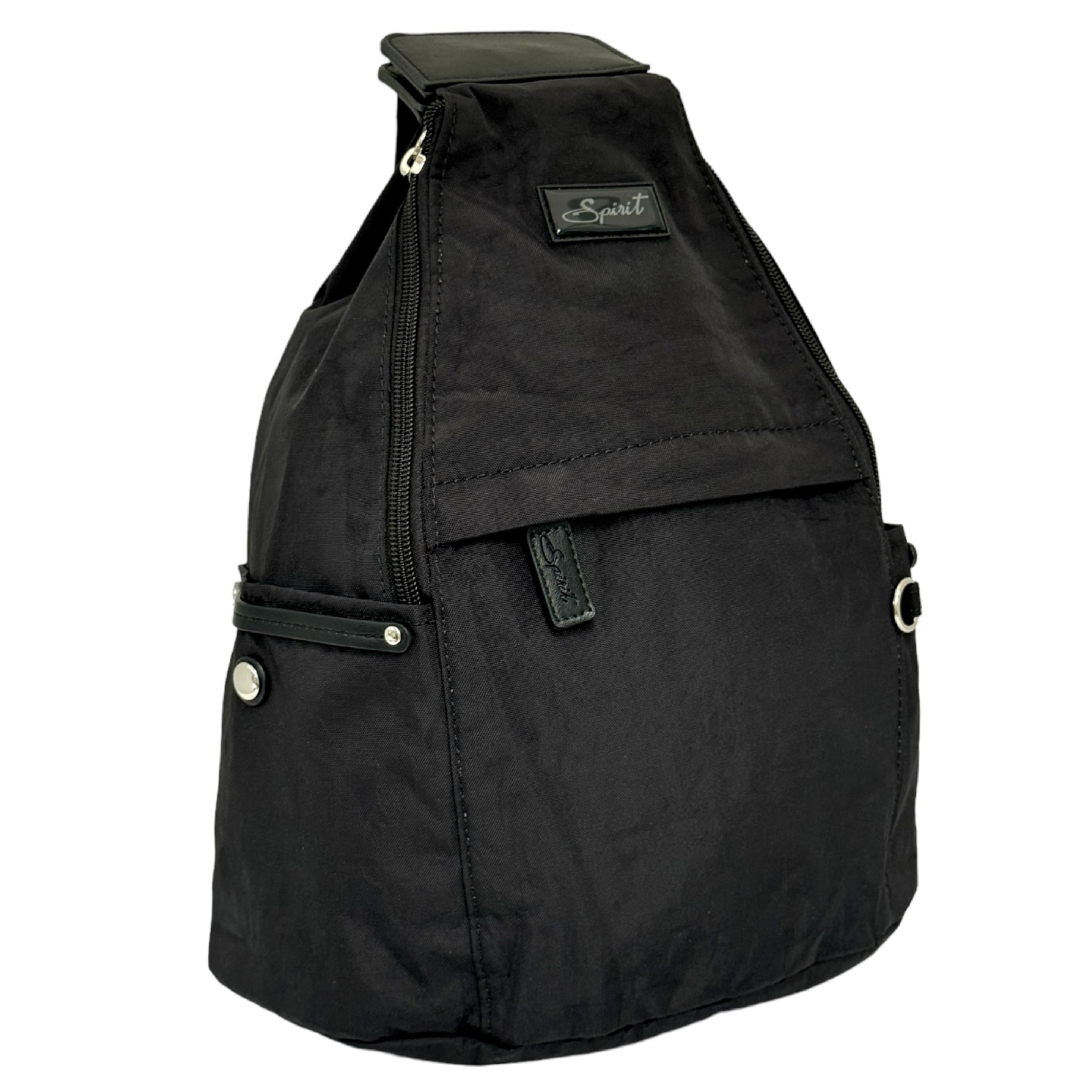 Spirit - Nylon Waterproof Backpack - Lightweight Rucksack with Multiple Pockets and Adjustable Straps - Travel and Holiday Backpack, Black