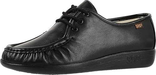 Amazon Com Sas Women S Siesta Black Black Lace Up Comfort Shoe