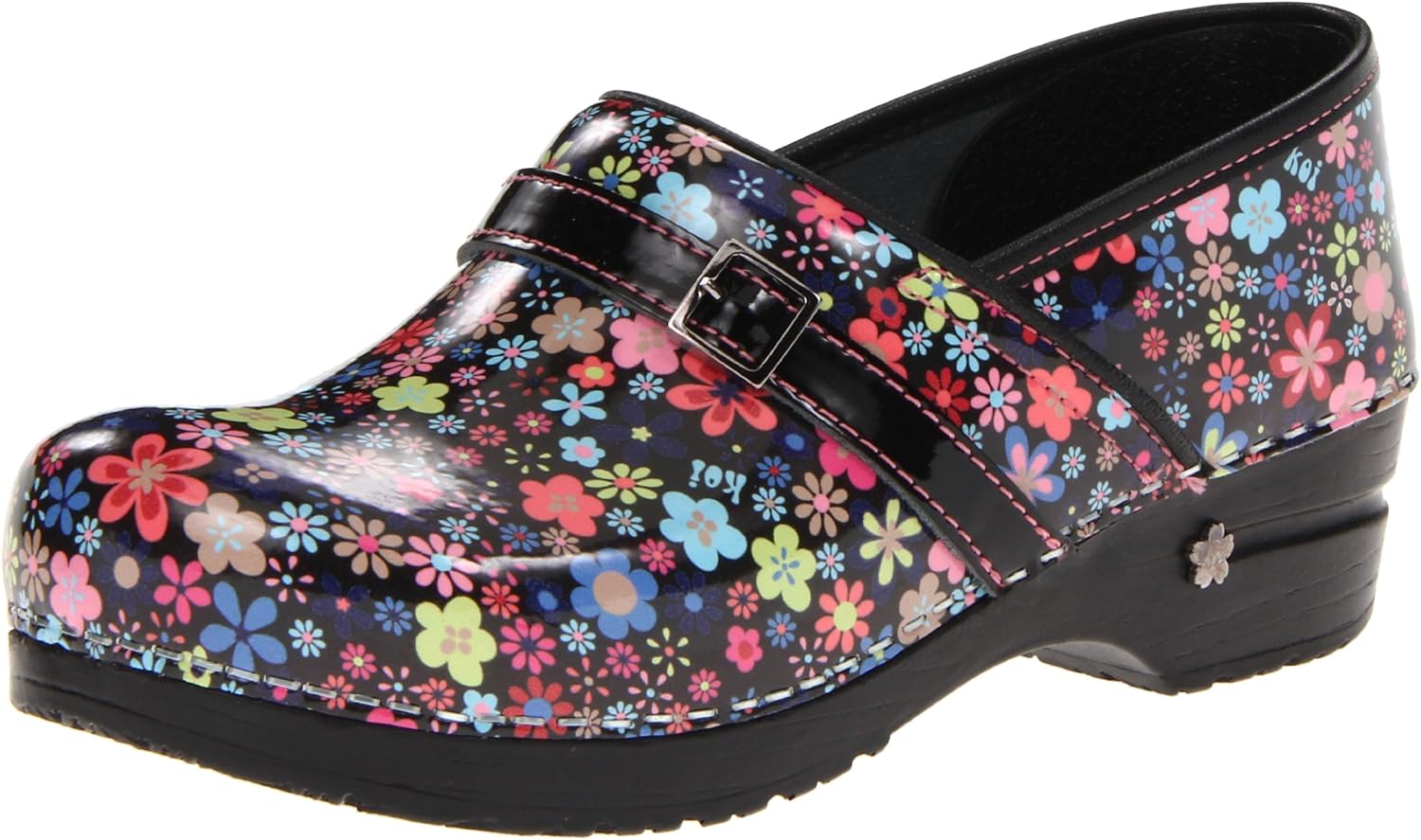 sanita floral clogs