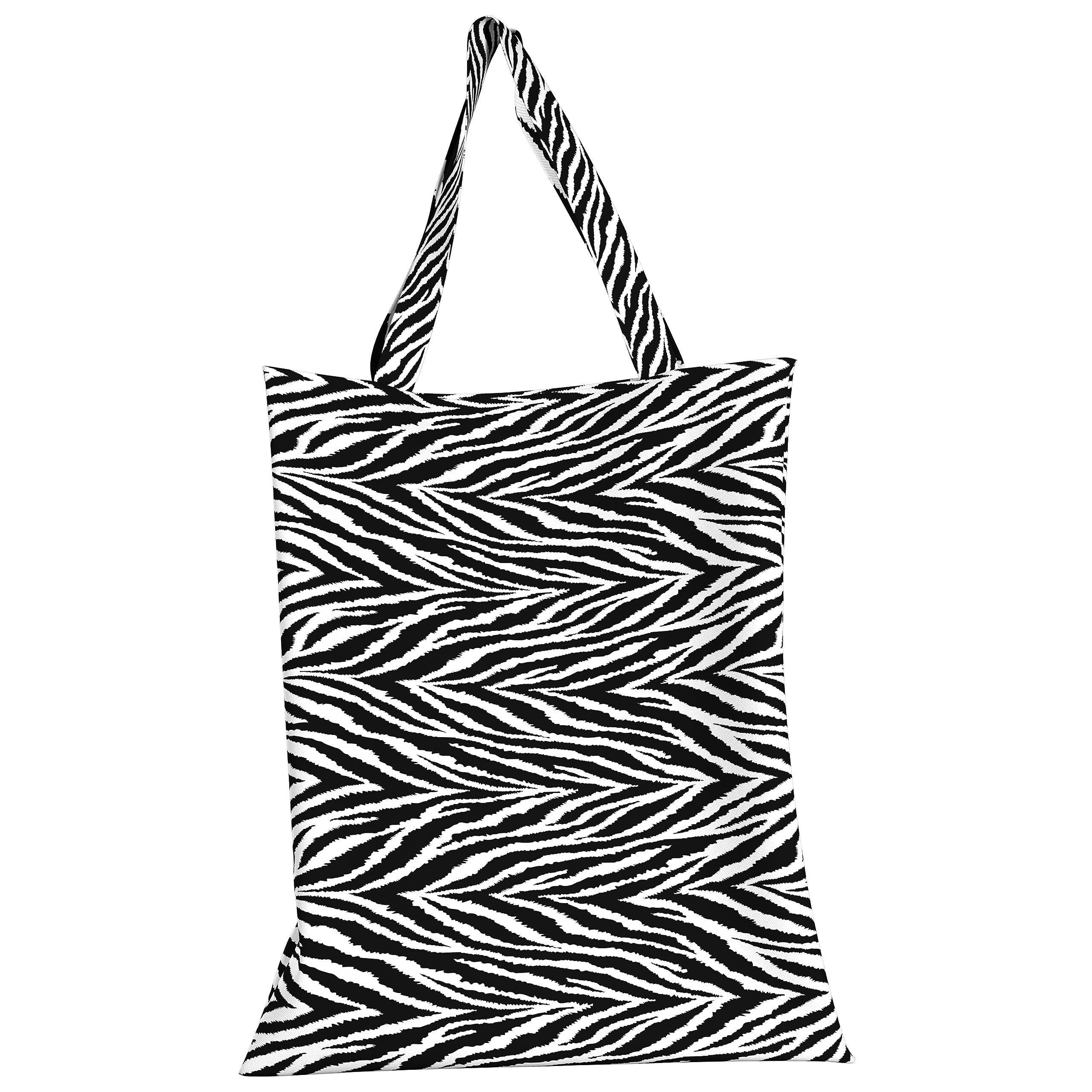 PETTI Artigiani Italiani - Beach Bag, Large Beach Bag, Pool Bag, Bow Pink, 100% Made in Italy, zebra, Borsa Shopper - 38x48 cm