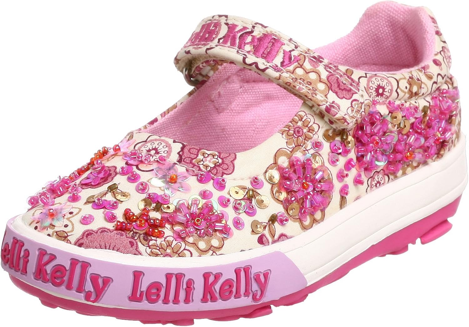 Lelli Kelly Toddler Kate Dolly Baby Shoe, Pink Multi, 24