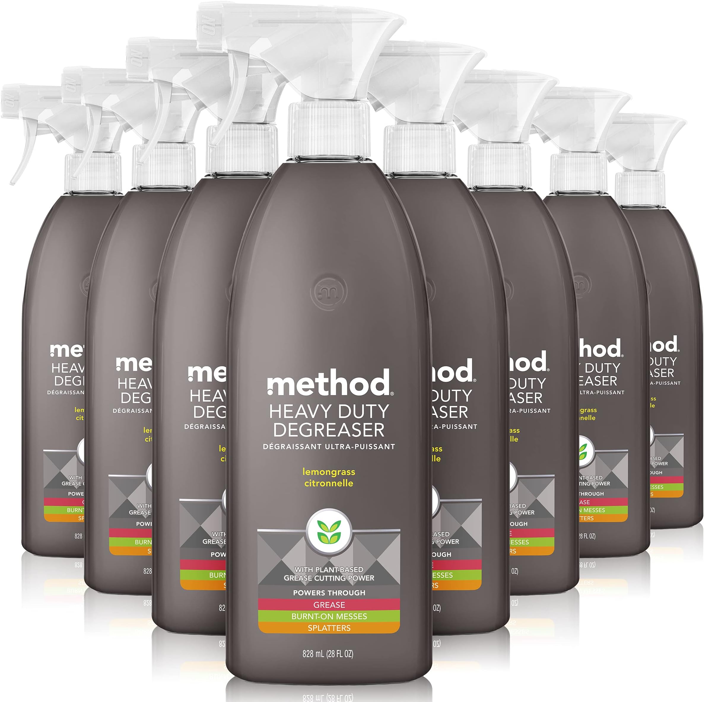 Method Heavy Duty Degreaser, Lemongrass Scent, Oven Cleaner & Stove Top Cleaner, 28 Oz Spray