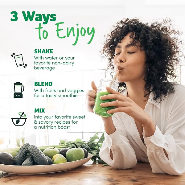 PURELY INSPIRED ORGANIC GREENS POWDER SUPERFOOD SMOOTHIE MIX, UNFLAVORED (30 SERVINGS) – SUPER GREENS WITH PROBIOTICS, SPIRULINA & CHLORELLA FOR GUT & DIGESTIVE HEALTH – VEGAN