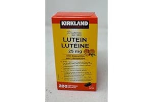 Kirkland Signature Lutein 25mg with Zeaxanthin – Eye Health Support, 200 Softgels