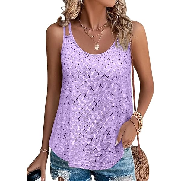 VISLILY Women's Plus Size Summer Tops - Flowy Henley V-Neck Tunic Blouses XL-5XL