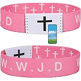 Meajjew Daily Bible Verse WWJD Bracelet, Christian Jesus Bracelet for Women Men, Jesus Gift Wristband, WWJD Bracelet - What Would Jesus Do Bracelet