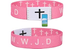 MEAJJEW Daily Bible Verse WWJD Bracelet, Christian Jesus Bracelet for Women Men, Jesus Gift Wristband, WWJD Bracelet - What Would Jesus Do Bracelet
