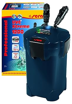 sera UVC-Xtreme - elektronisch steuerbarer Außenfilter für Aquarien mit integrierten 5 Watt Amalgam (reduziert Krankheitserre