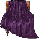 BEDELITE Fleece Blanket Purple Throw Blankets for Couch & Bed, Luxury Plush Cozy Fuzzy Blanket 50" x 60", Super Soft Warm Lightweight Throw Blanket for Travel Camping