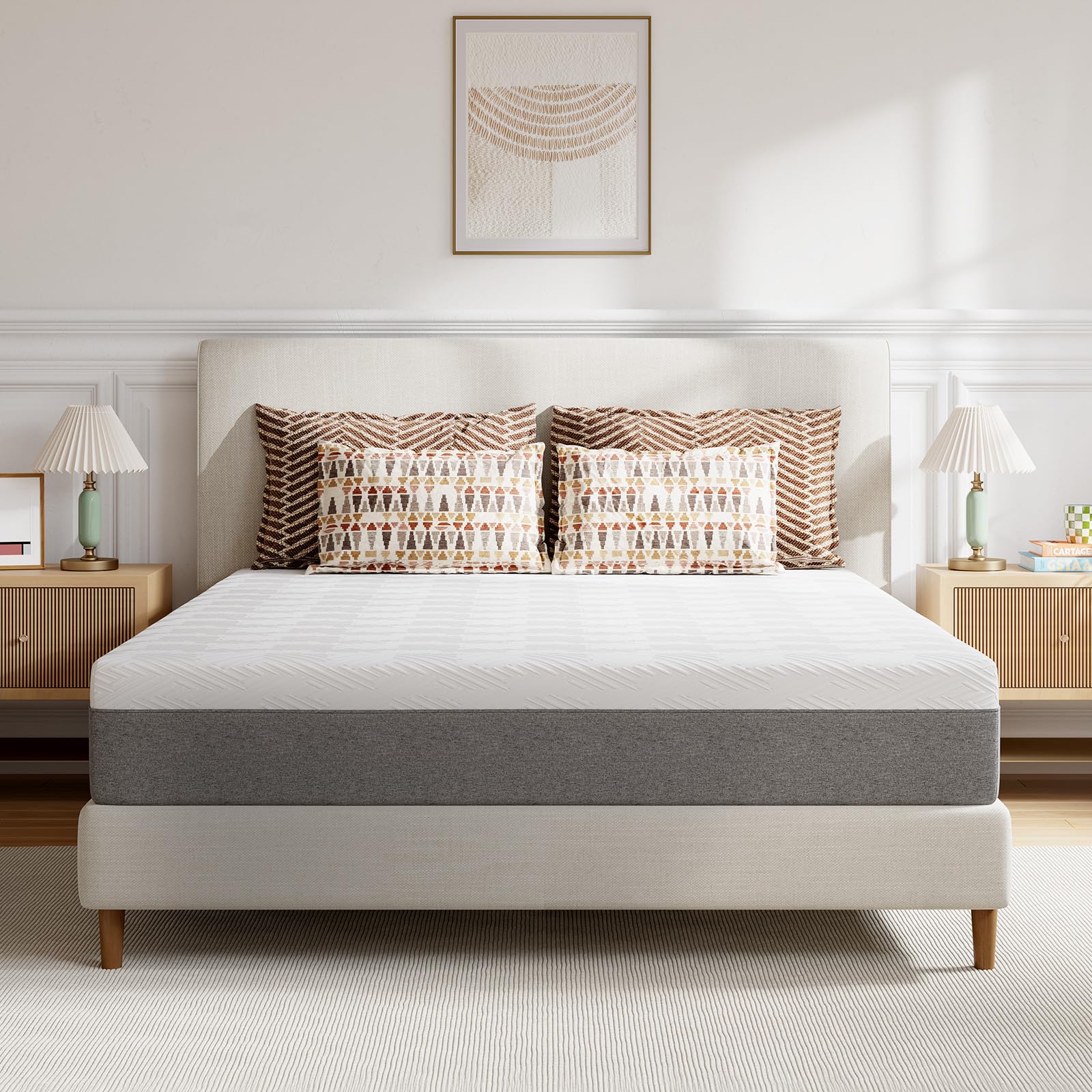 Novilla King Size Mattress 10 Inch, Gel King Memory Foam Mattress in a Box with Comfort Foam for Pressure Relief & Body Support & Cool Night Sleep, CertiPUR-US Certified Image Novilla King Size Mattress 10 Inch, Gel King Memory Foam Mattress in a Box with Comfort Foam for Pressure Relief & Body Support & Cool Night Sleep, CertiPUR-US Certified Image
