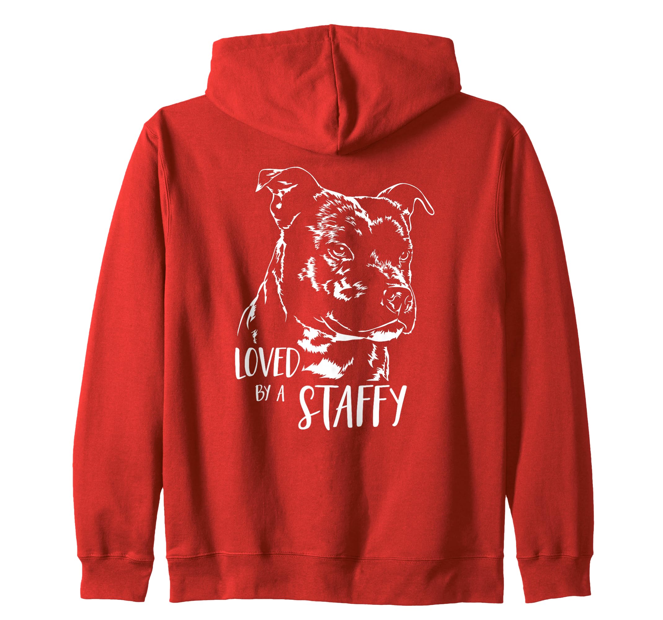 Funny Proud Staffordshire Bull Terrier loved by a staffy dog Zip Hoodie