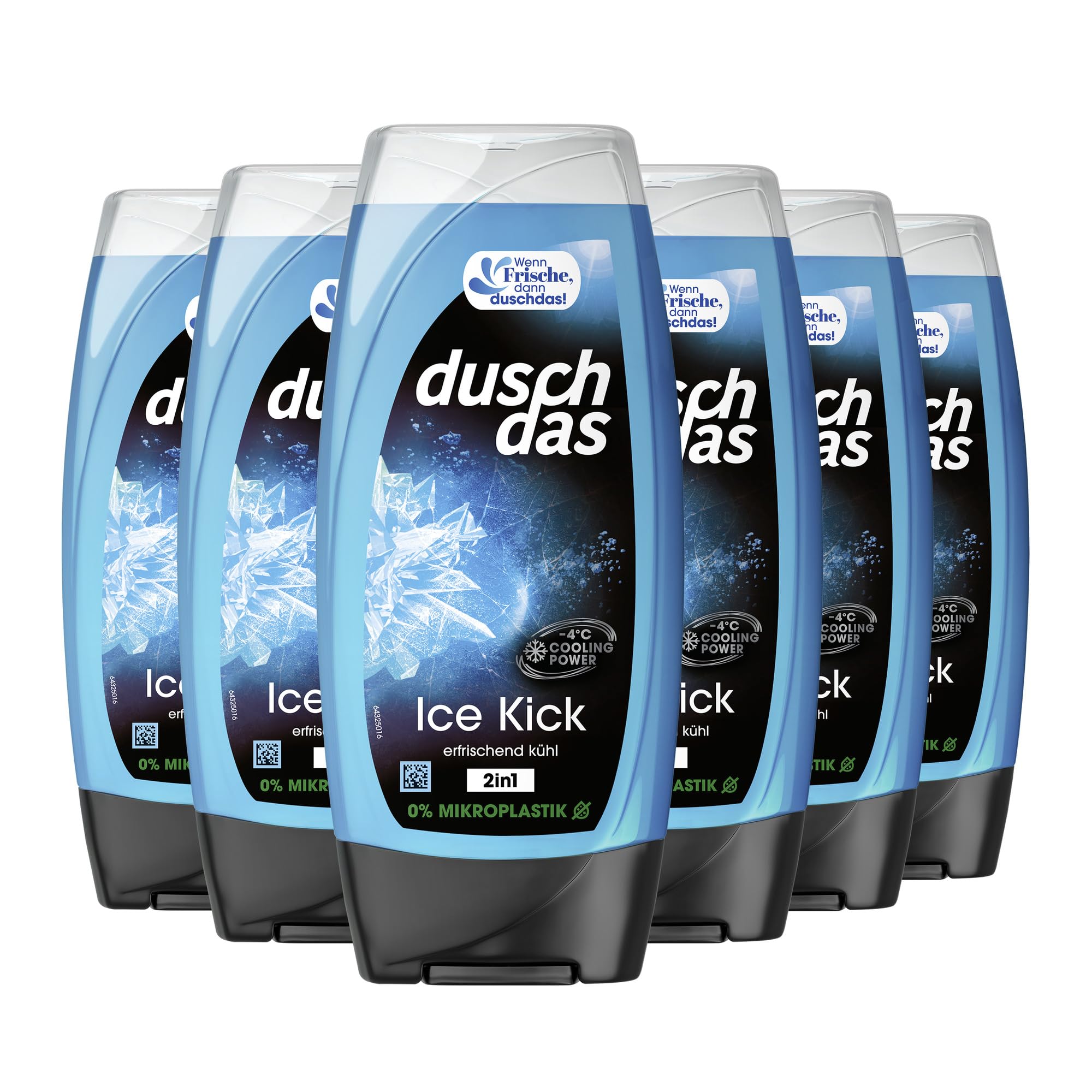 Duschdas 2-in-1 Duschgel & Shampoo 6x 225 ml 2