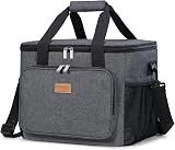 Lifewit Lunch Bag 24L Insulated Cooler 40 Can Dark Grey