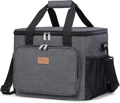 Lifewit Lunch Bag 24L Insulated Cooler 40 Can Dark Grey