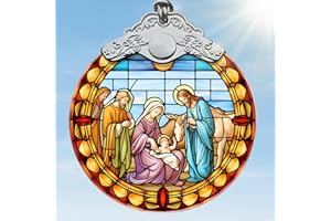 Nativity Scene Ornament, Jocidea Nativity Christmas Ornaments, Nativity Ornaments for Christmas Tree, Christian Christmas Ornaments, Religious Christmas Ornaments, Nativity Gifts - S077