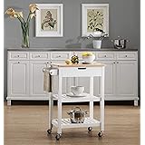 2L Lifestyle Aviator Kitchen Cart, White