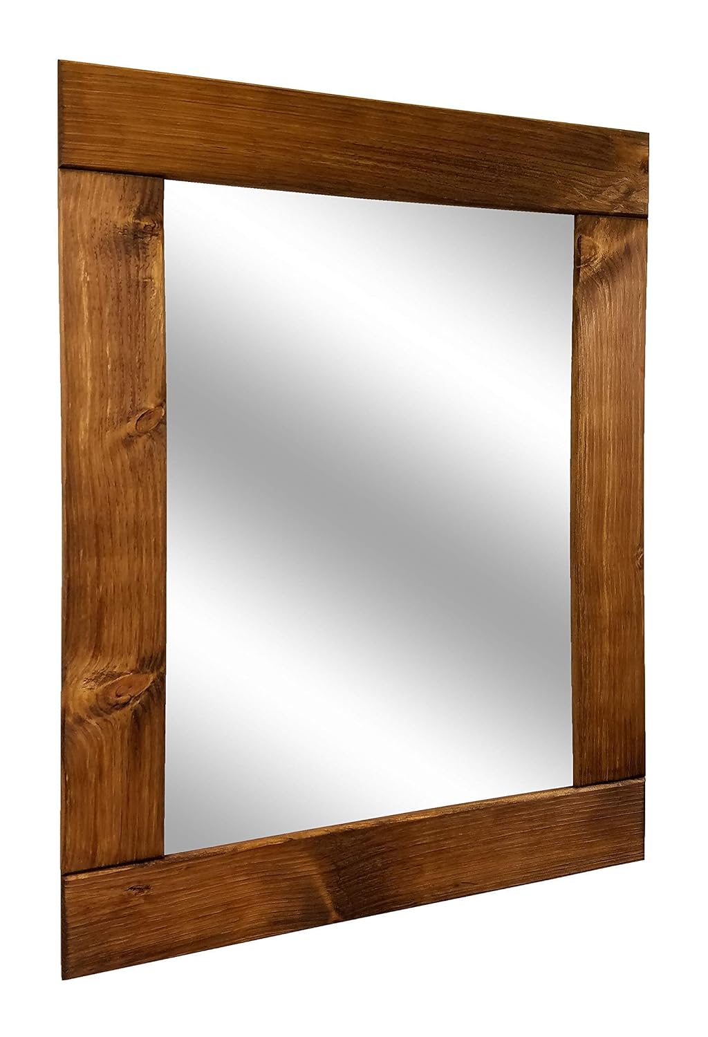 Natural Rustic Wood Framed Mirror Available in 4 Sizes and