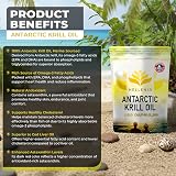 Hellenia 100% Antarctic Krill Oil 500mg 180 Softgels DHA Astaxanthin view 3
