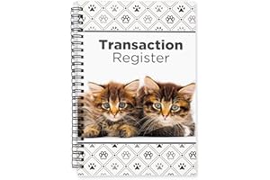 CAROUSEL CHECKS INC. Side Spiral Bound Kittens Checkbook/Transaction Register