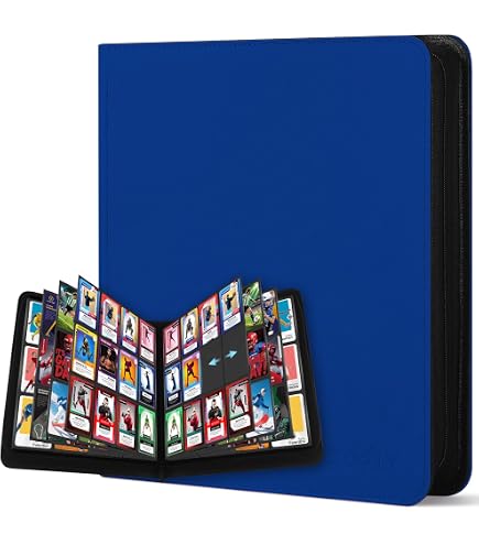 Amazon.com: 12 Pockets Trading Card Zipper Binder for 720 Cards