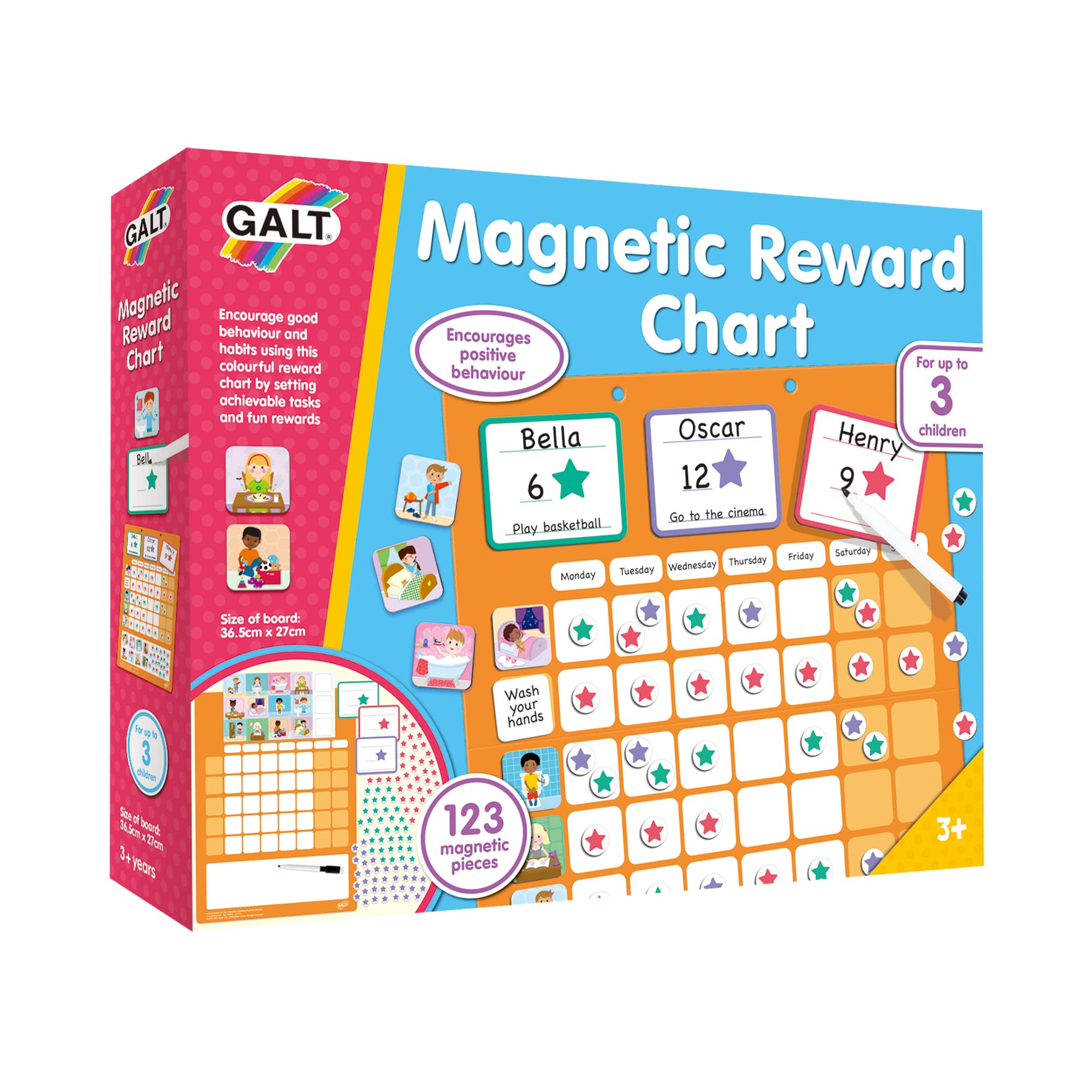 Galt 1105605 Toys Reward Chart, Encourage Good Behaviour And Habits, Ages 3 Years Plus, Multicolored