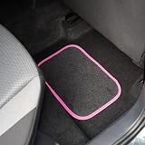 Sakura SS5309 Universal Car Mat Set Pink 4 Pieces Anti-Slip Backing view 4
