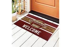 YUTIDO San Francisco Football Welcome Doormat, Non-Slip Rubber Backing Indoor Outdoor Rug, Decorative Floor Mat for Entrance, Kitchen, Patio, 18x30 Inch