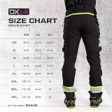 Portwest DX449 Mens Slim Fit Work Trousers Black Hi Vis Cargo Stretch Knee Pad view 6