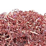 UNIQOOO 1/2 LB Metallic Rose Gold Crinkle Cut Paper