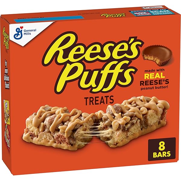 REESE’S PUFFS CEREAL TREAT BARS, PEANUT BUTTER AND...
