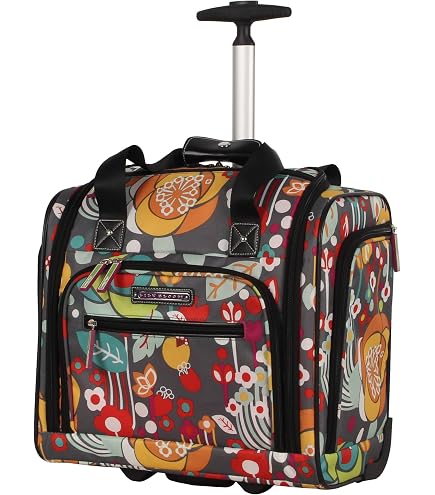 Lily Bloom Design Pattern Carry on Bag Wheeled Cabin Tote (Elephant Rain)
