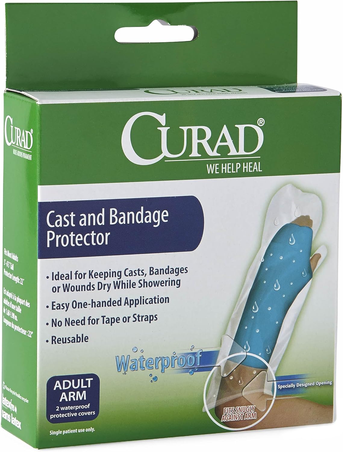 Curad Cast Protector Adult Arm, 2 Count: Industrial & Scientific
