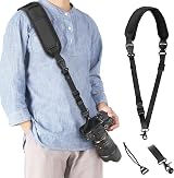 KTUEOV Camera Strap Quick Release Shoulder Padded Nylon Adjustable w/ Safety view 1