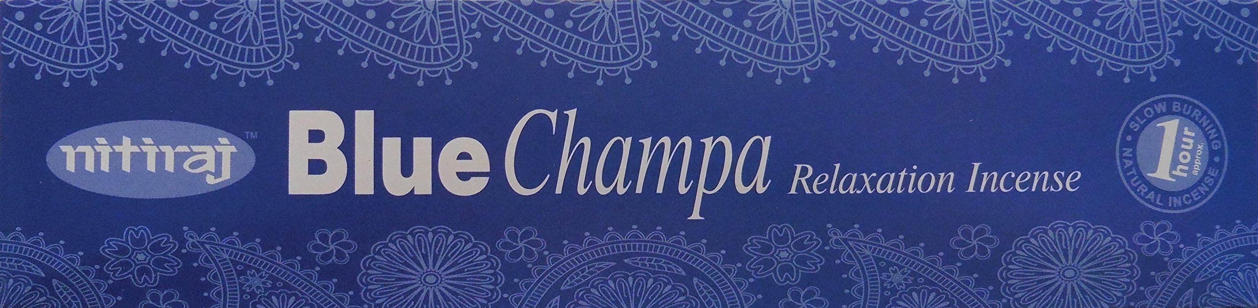 NitirajBlue Champa Natural Relaxation Incense 25gm Single Packet