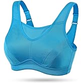 Wingslove High Impact Sports Bras for Women Plus Size Non Padded Wirefree Workout Bra Bounce Control