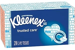 Kleenex Trusted Care Facial Tissues, 18 Flat Boxes, 210 Tissues per Box (3,780 Tissues Total)