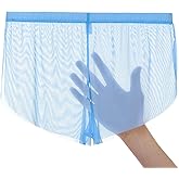JINSHI Men's Mesh See Through Boxers Sexy Silk Underwear Sheer boxer trunk, Athletic Ultra-thin Split Side Loose Shorts