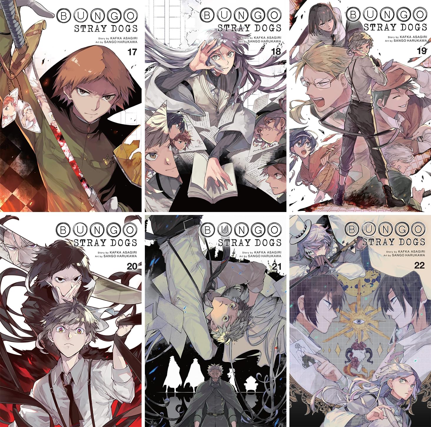 Bungo Stray Dogs Manga Set Vol 17-24, Set of 8 Books by Kafka Asagiri Bungo Stray Dogs Manga Set Vol 17-24, Set of 8 Books by Kafka Asagiri Paperback