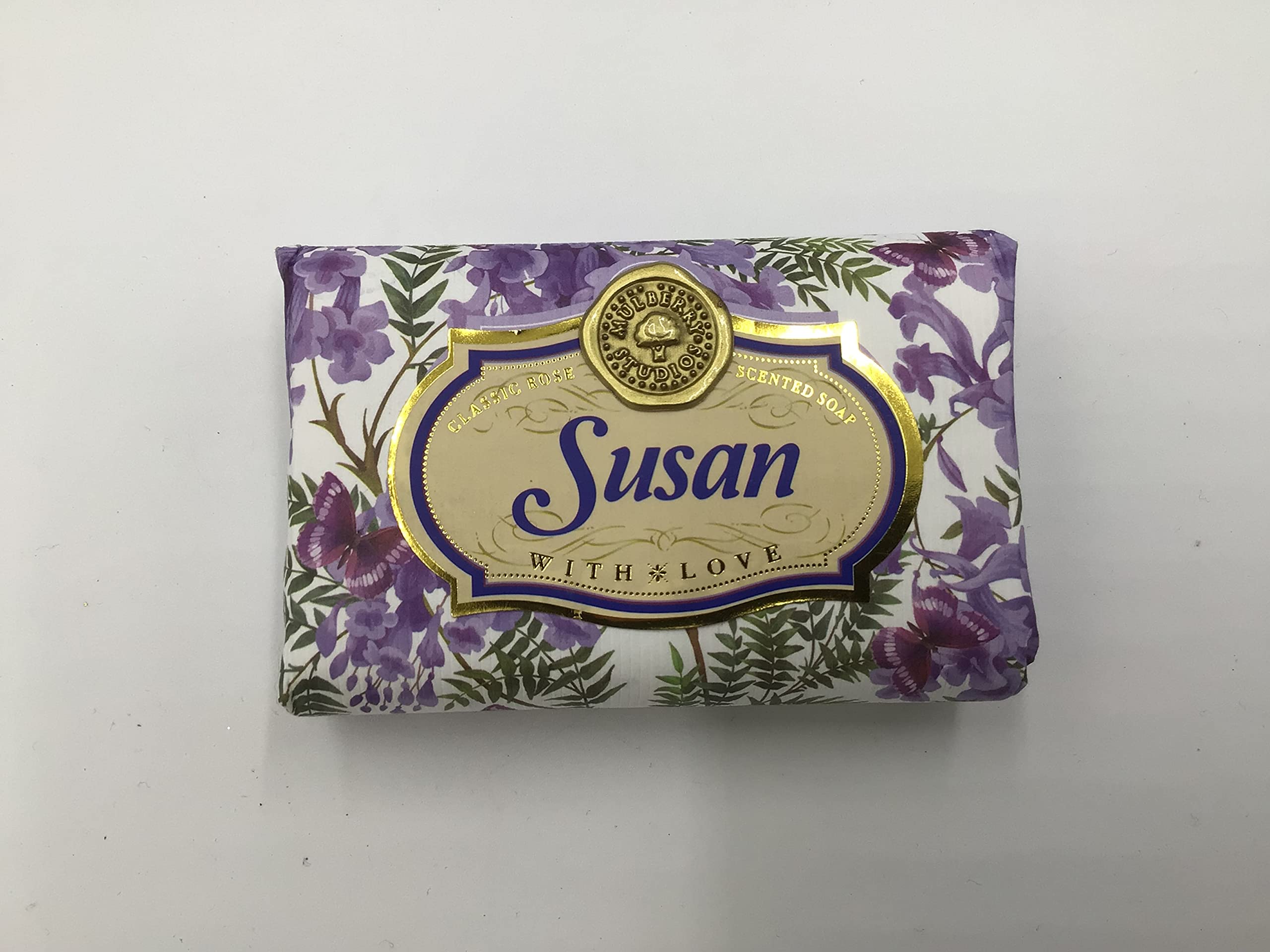 Susan - Gift Soap Bar For Her Birthday Rose Scent Mum Grandmother Cleanser Lather Present Girl