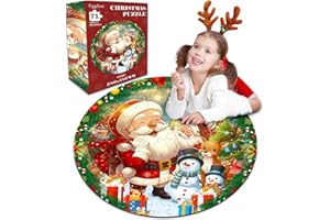 EggSun 71 Piece Christmas Puzzles Kids Santa Puzzle Winter Jumbo Floor Puzzle for Kids Ages 3,4,6,9,10,11,12+,Holiday Floor Jigsaw Puzzles,Kid's Early Learning Floor Puzzles Christmas Birthday Gift