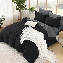 Litanika Comforter Queen Size Set Black Grey - 7