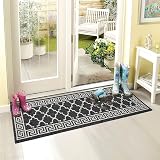 SHACOS Hallway Runner 60x180 cm Non-Slip Washable Black Kitchen Rug view 5