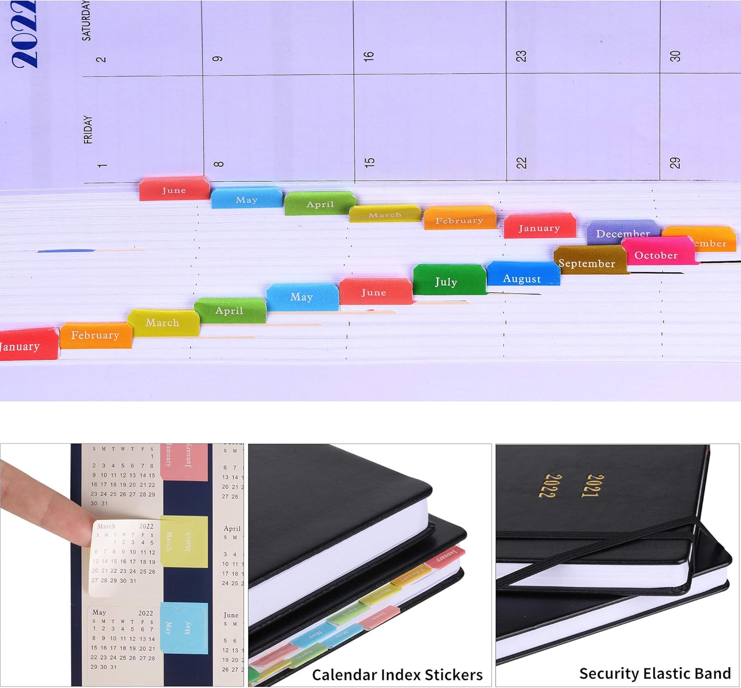 2021-2022 Planner: Monthly & Weekly & Daily Planner, July 2021- July 2022, 5.7" X 8.4", Hardcover, Premium Thicker Paper, Black: Office Products