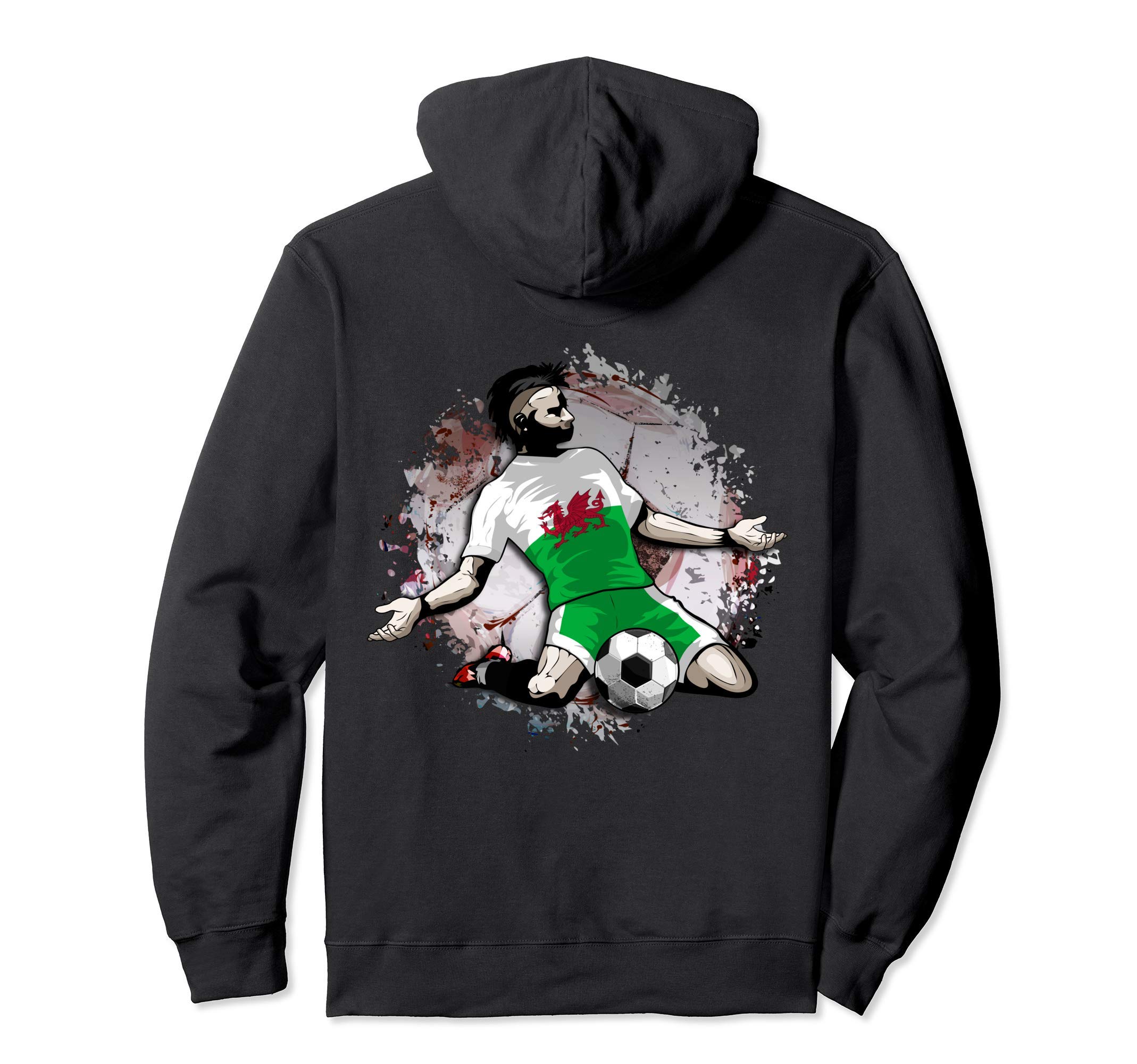 Wales Soccer Welsh National Flag Proud Football Lovers Art Pullover Hoodie
