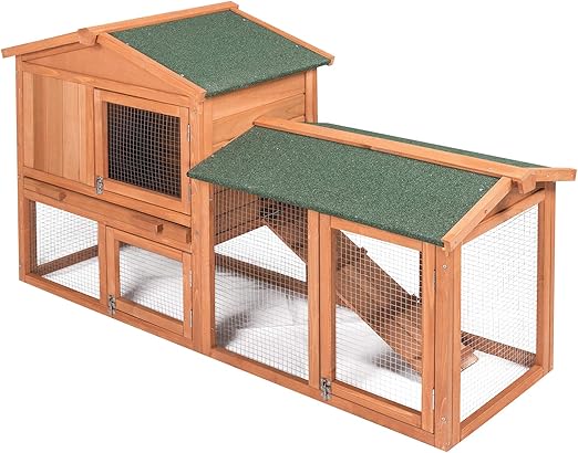 EUGAD Conejera de Exterior Madera Gallineros Casa para Conejos Cobayas