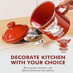 PGYARD Mini Bacon Grease Container With Strainer